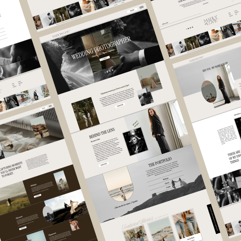 SCC - Website In A weekend - Showit Template Madly In Love 2