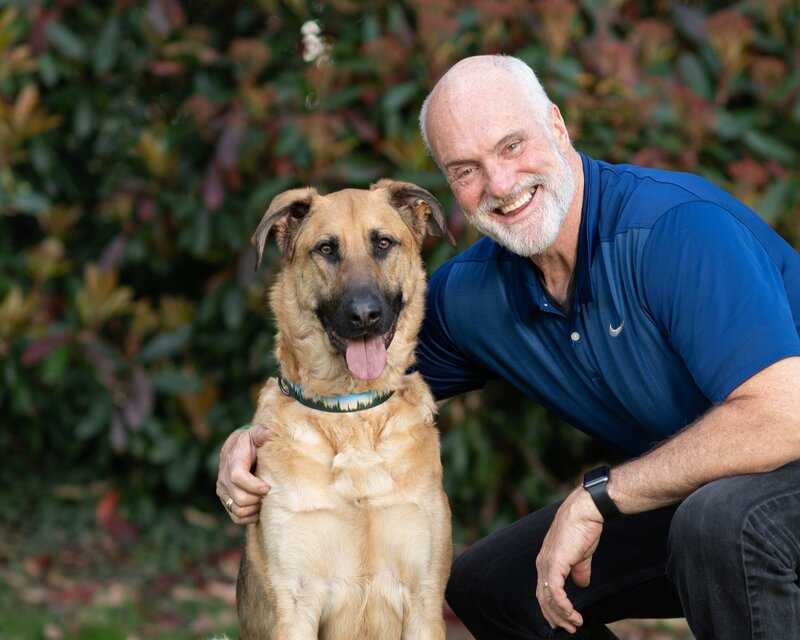 Dad and his dog