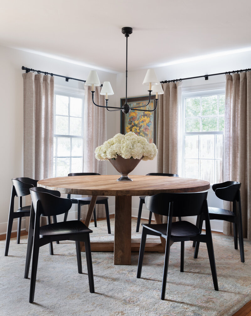 Bright dining room