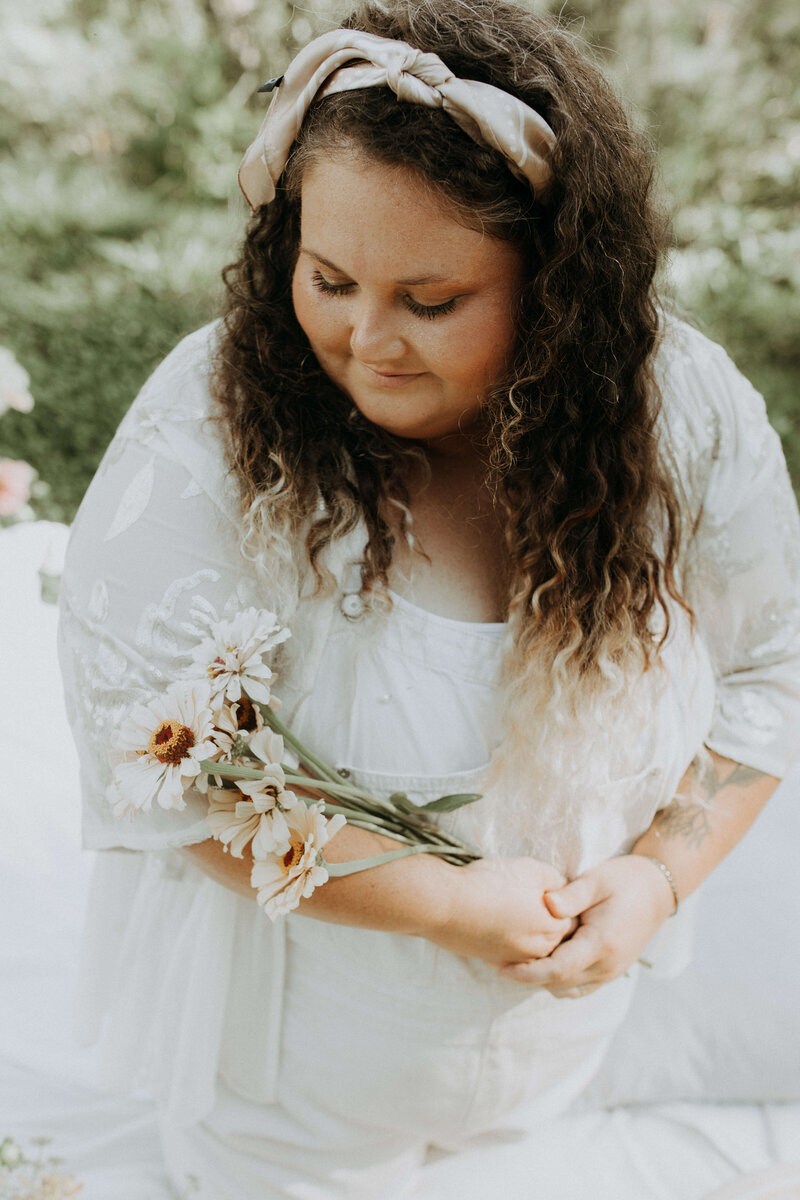 Savannah from Rainbows Roots Floral Co, florist for the Smoky Mountain Elopement Package
