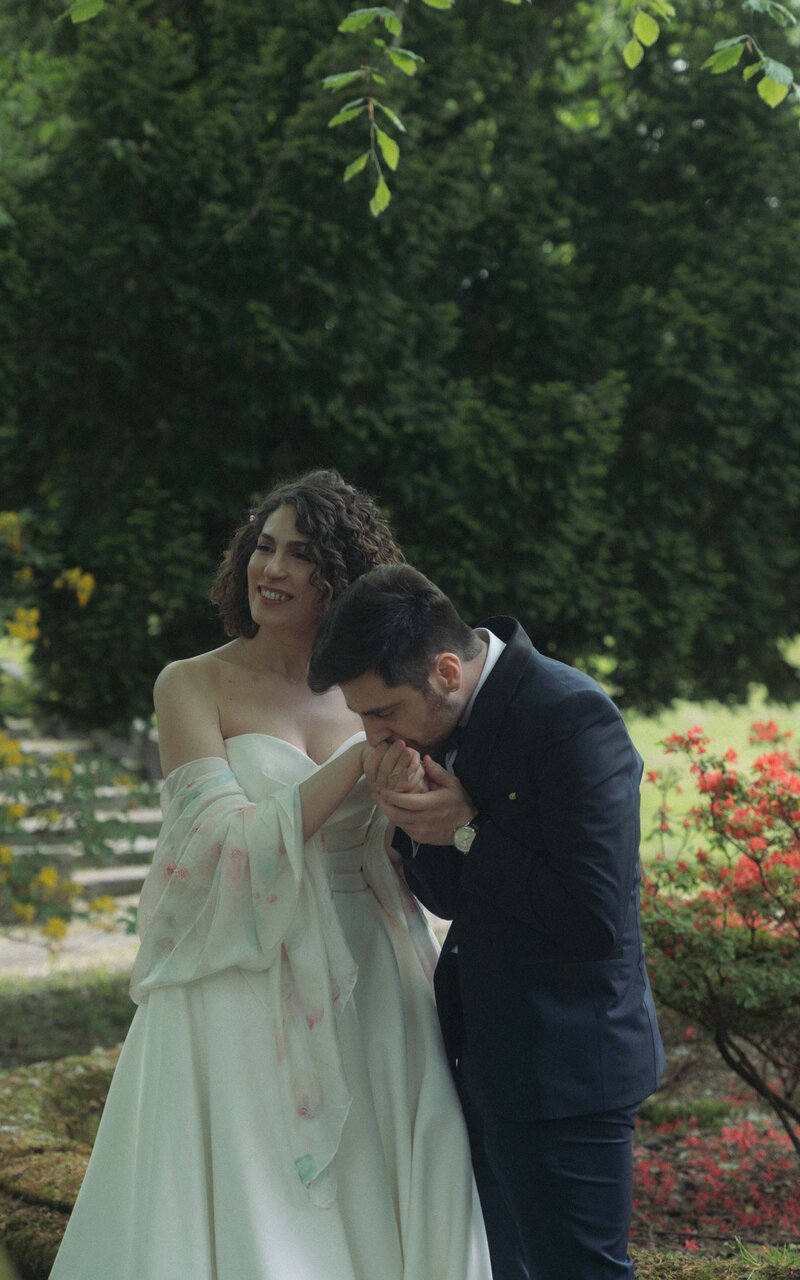 Capturing the love and joy of a married couple in a timeless photoshoot, showcasing intimate moments and genuine connections on their special day