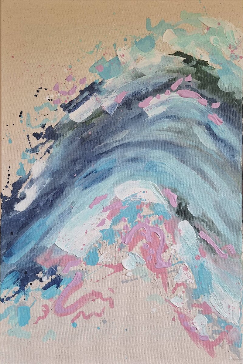 Kraftvolle Pinselstriche und dynamische Bewegungen. Die Natur Norwegen's auf Leinwand.