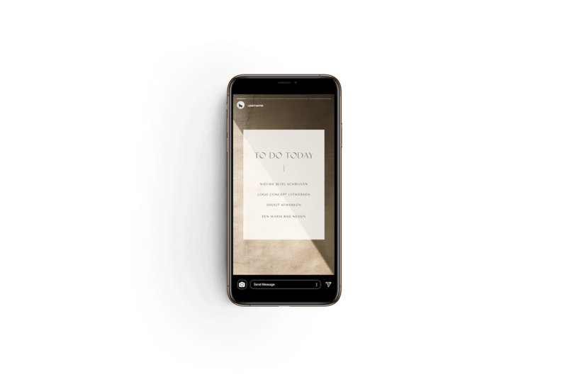 Minimalistische Instagram story templates