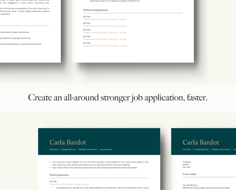 ATS-FRIENDLY RESUME + COVER LETTER