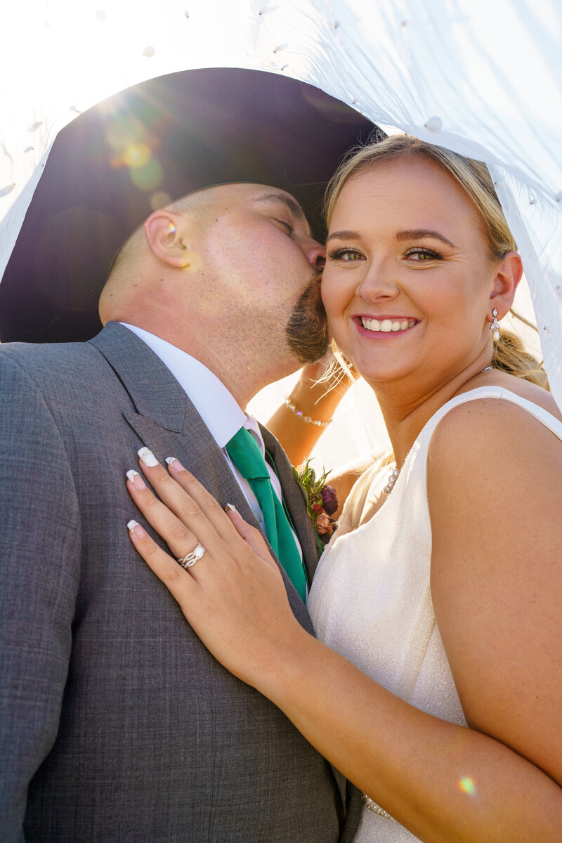 Artistic and Romantic Couples Portrait Wedding Photography at Baldoria on the Water in Colorado.