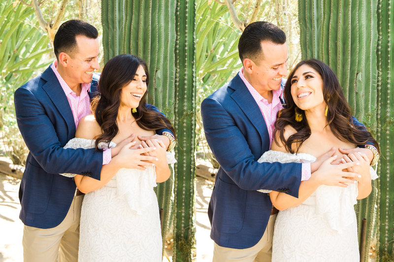 Becky and Raul's engagement photos at La Serena Villas in Palm Springs by engagement photographer Ashley LaPrade.