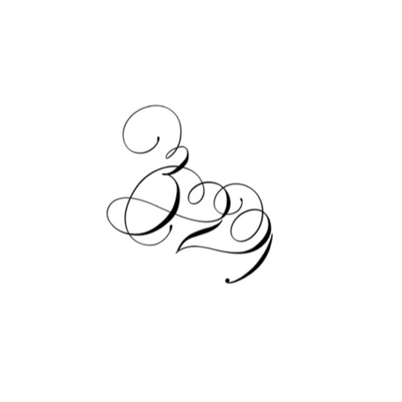 Custom tattoo calligraphy design