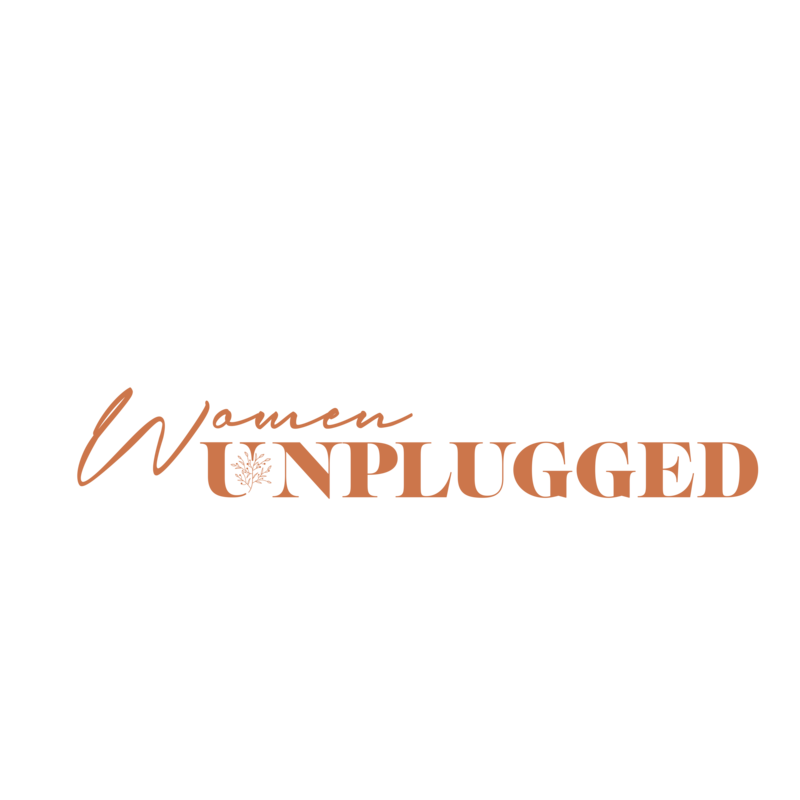Yvette Unplugged burnt orange logo.