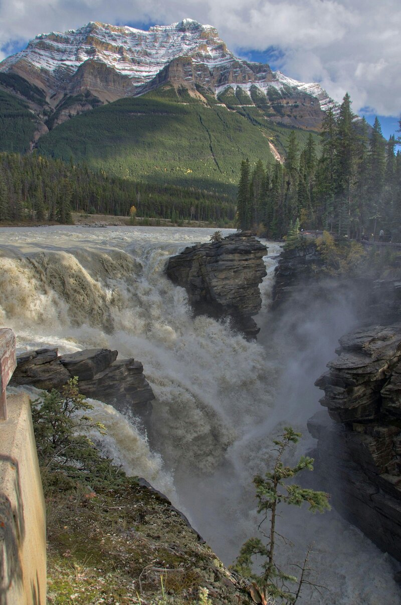 Scenic waterfall in Alberta for this Edmonton based PR firm
