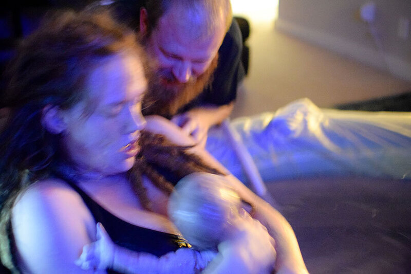 blurry photo from Natalie's birth