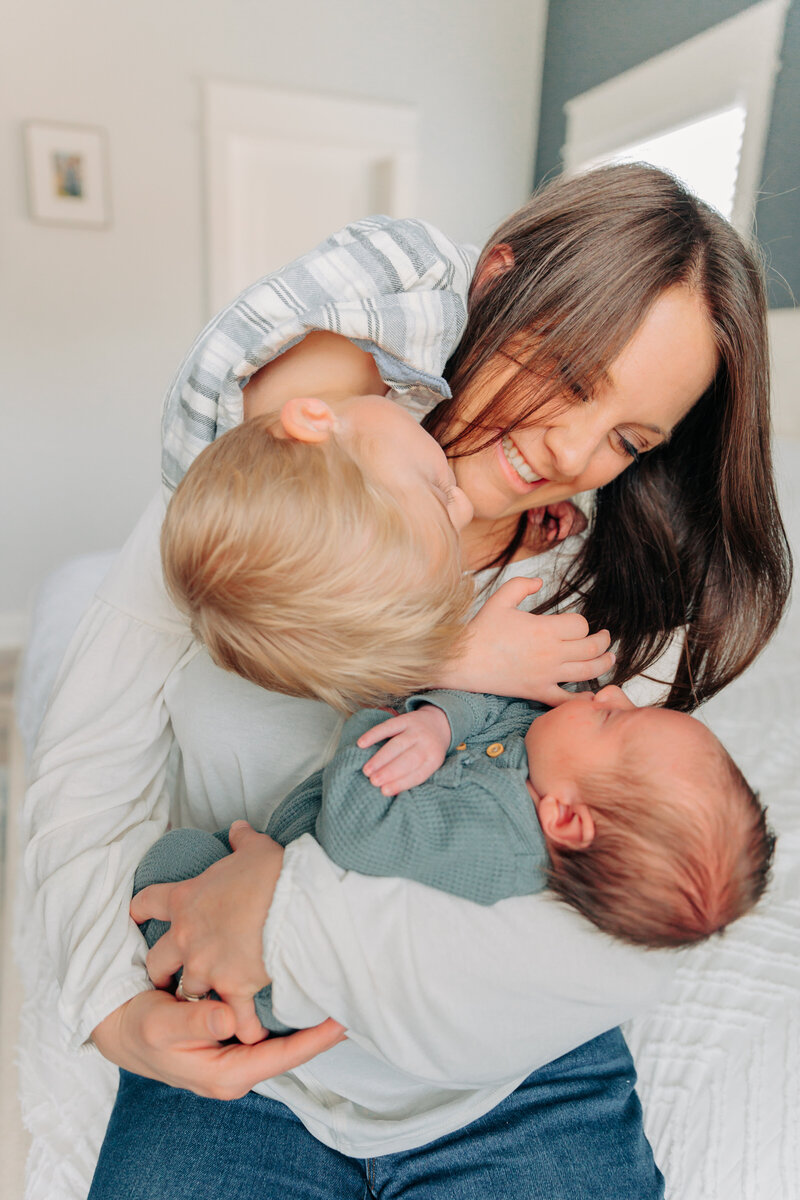 Asheville In-Home Newborn session with newborn Photographer