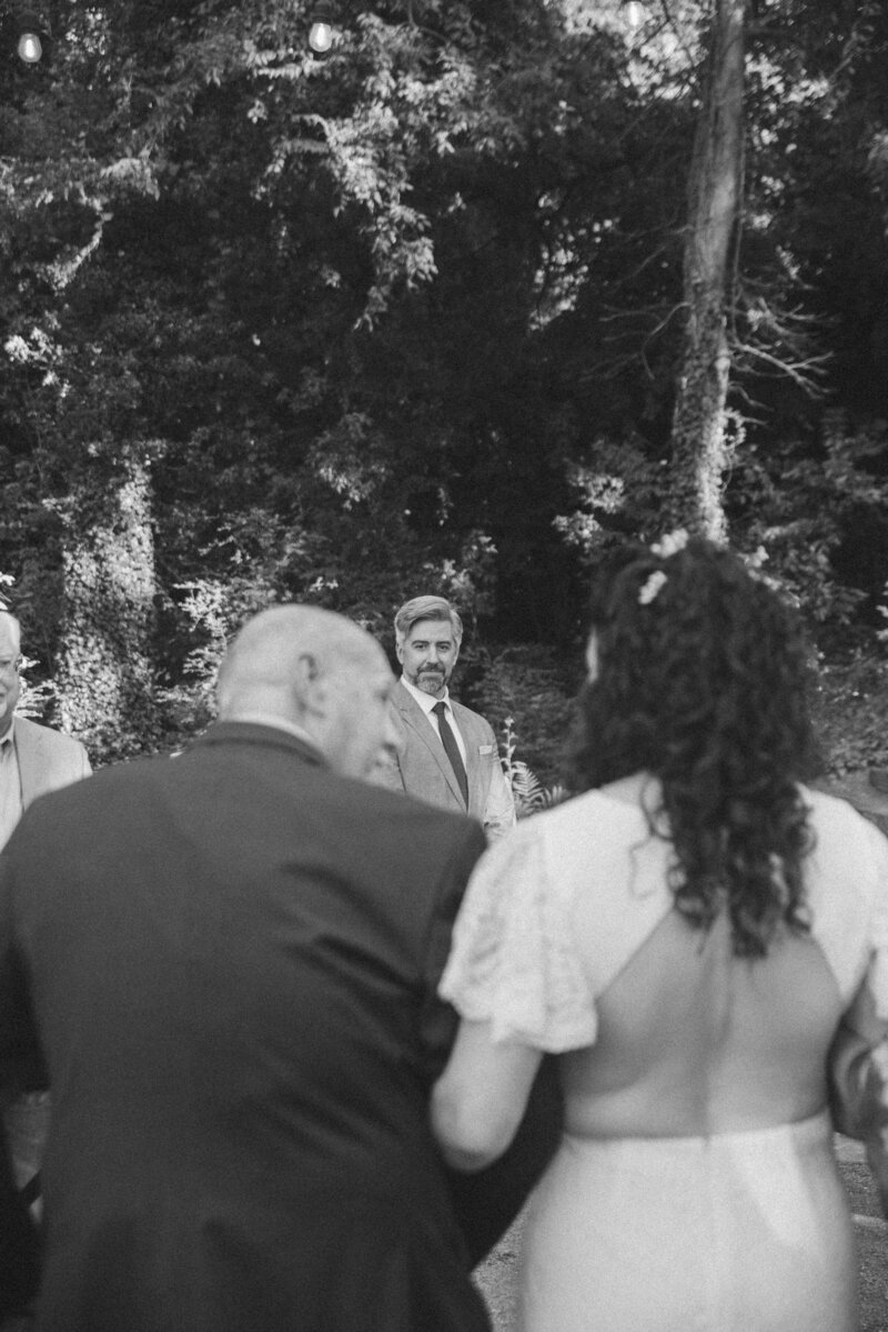 weddings by kattie jackson - bridesmaids first look portrait at wedding - Alabama and Atlanta georgia photographer 