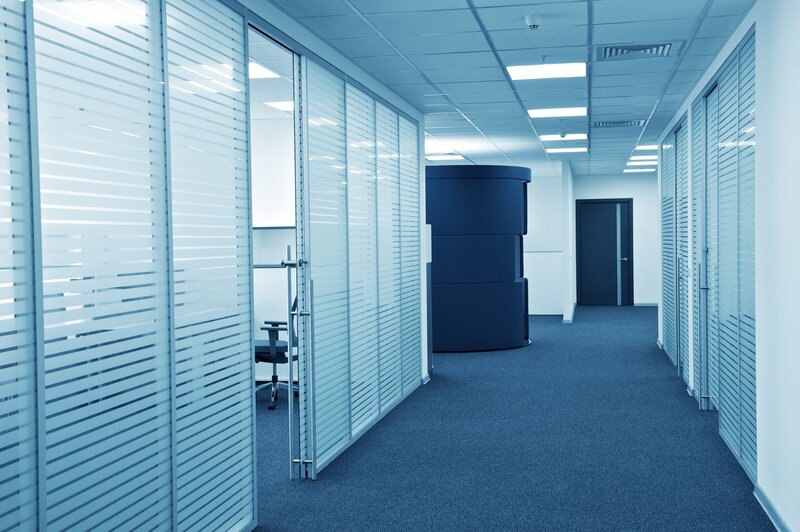 Modern Glass office door