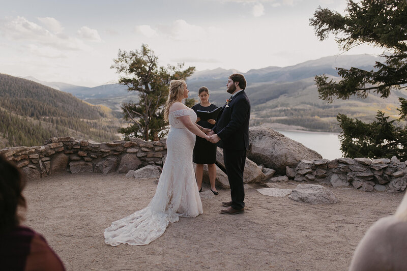 mountain wedding ceremony
