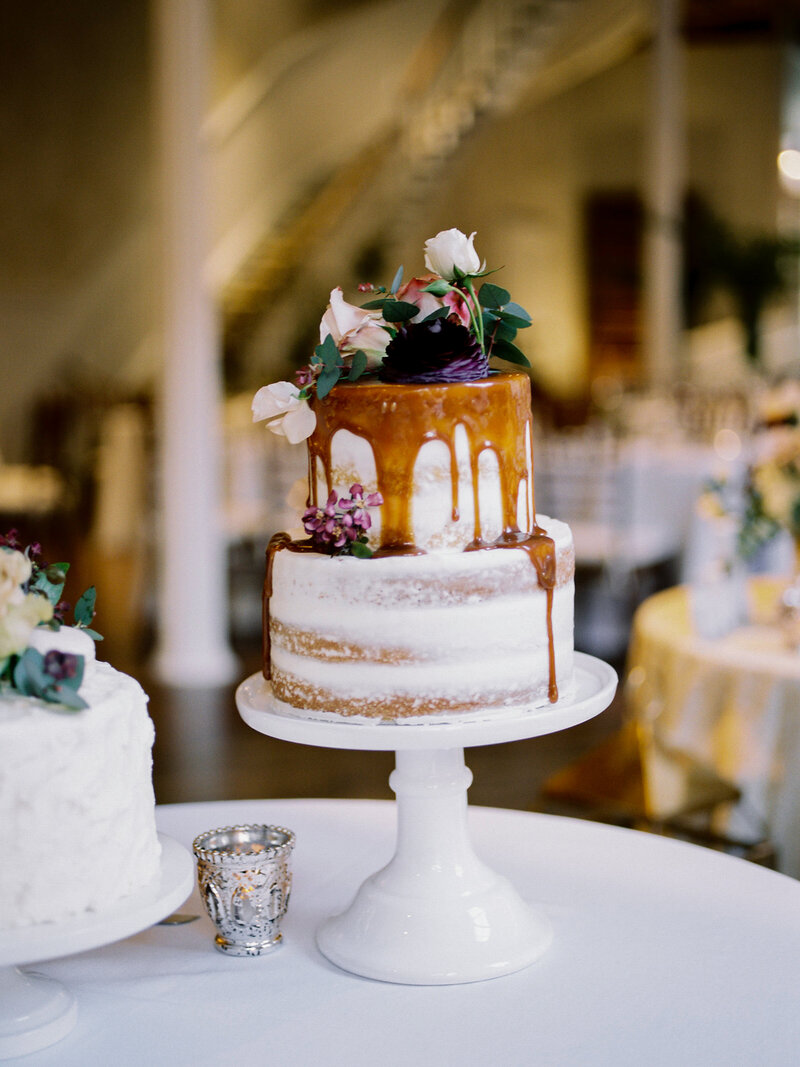 Drip Naked wedding cake