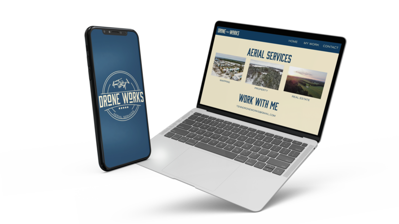 Drone Works Website Mockup
