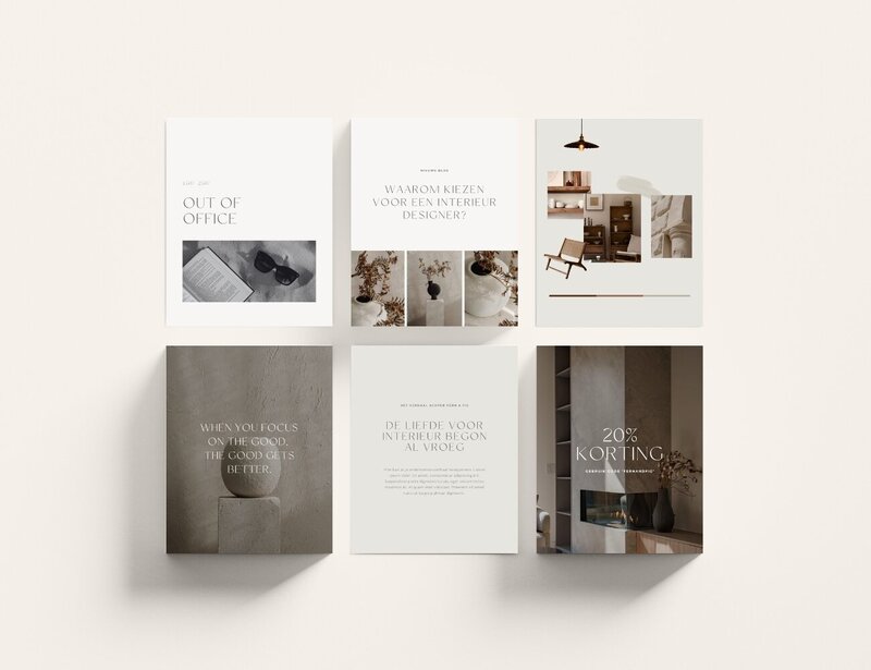 Neutrale Instagram templates Fern & Fig 7