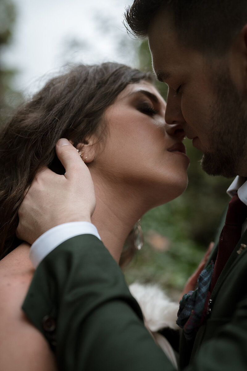 Edinburgh Elopement Photo of two brides on their wedding day