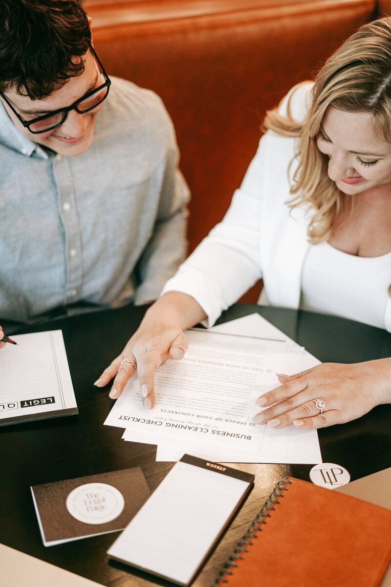 Intellectual property lawyer reviews LLC application