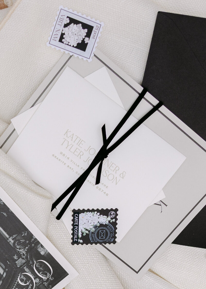 Flat lay details at a wedding