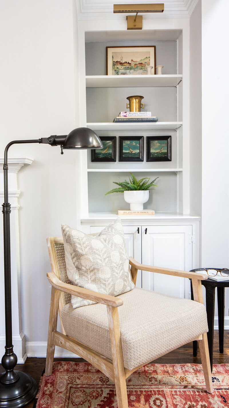 Potomac, MD Interior Design for sitting area