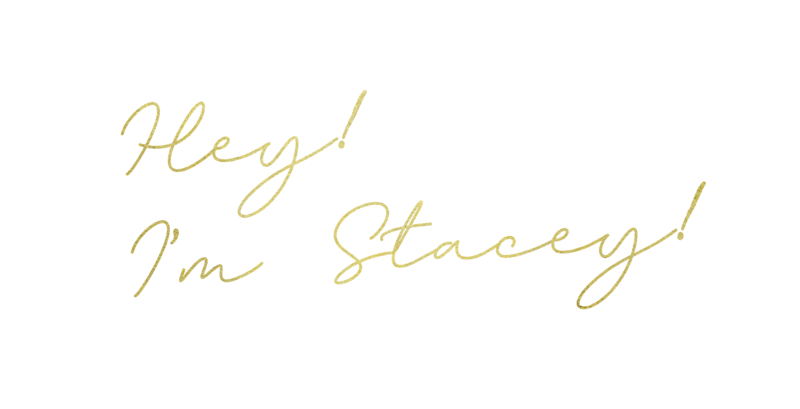 Gold font hey I'm stacey