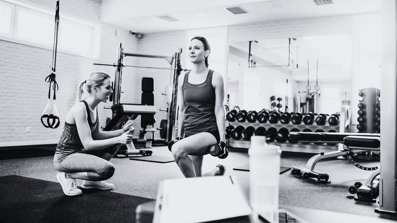 fitness girl trainer