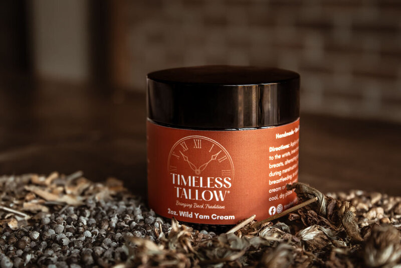 Wild Yam tallow cream Indiana menopause support