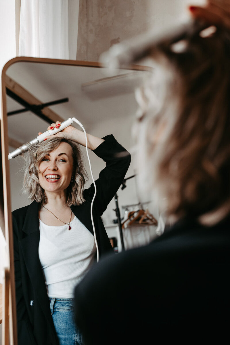 průběh boudoir focení Praha