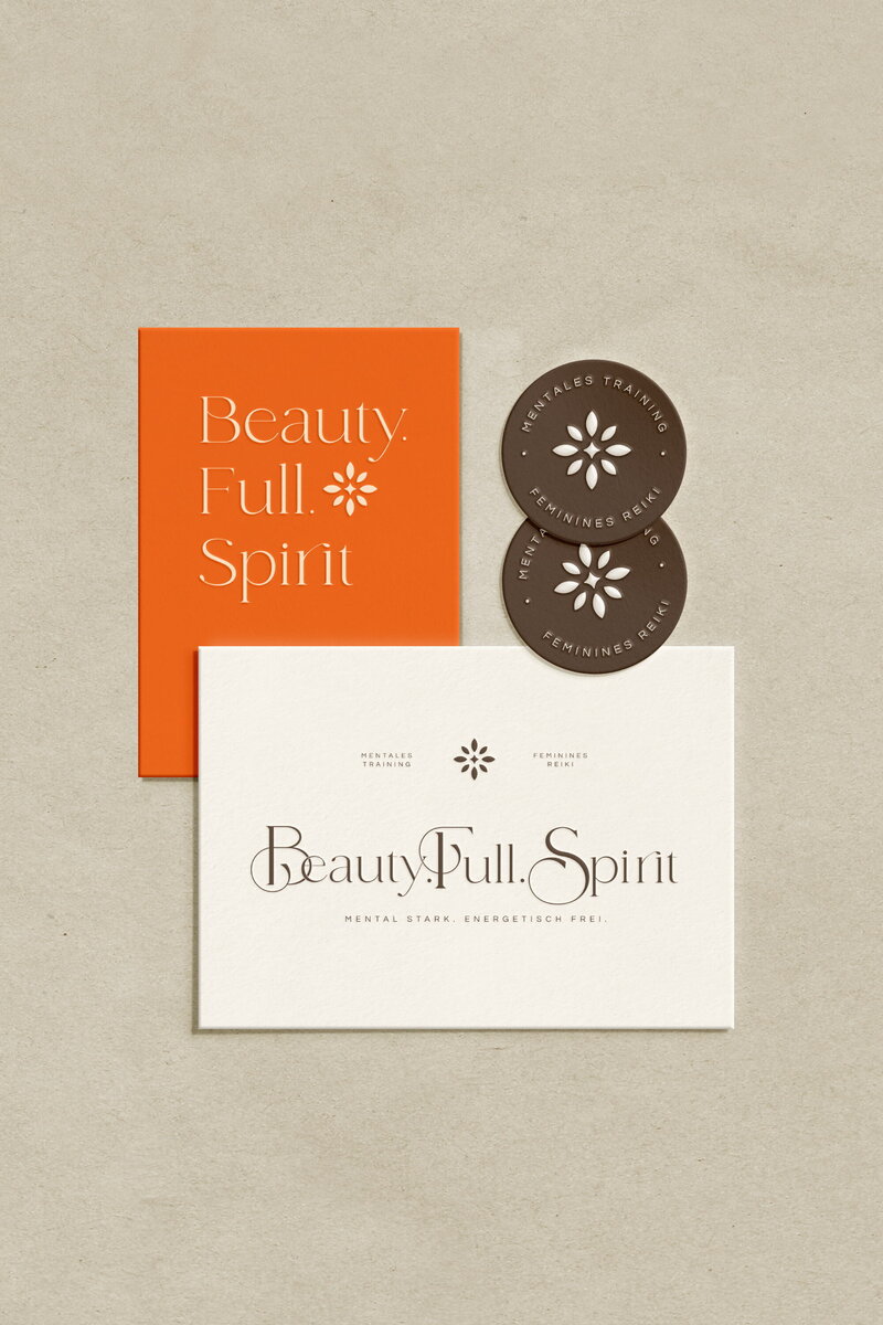 feminine and elegant brand design for a reiki and holistic therapist