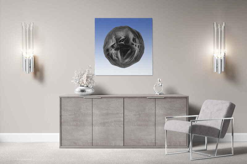 Fine Art Canvas featuring Project Stardust micrometeorite NMM 3661 for luxury interior design