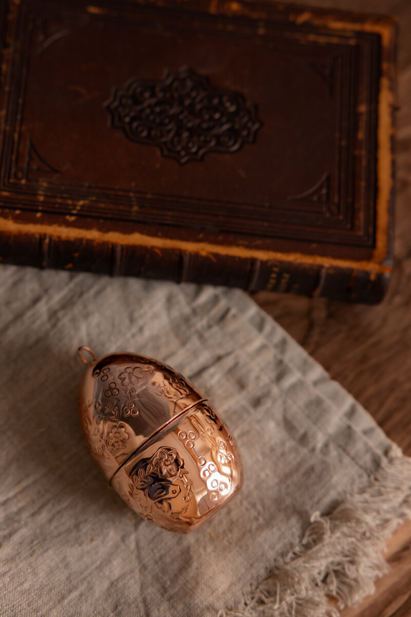Coppermill Kitchen Bird Egg Etched Ornaments 2