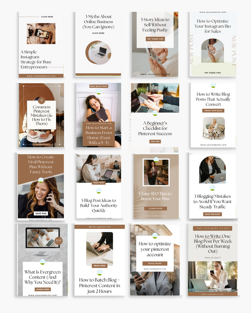 Pinterest 3 - Modern Minimalist Templates