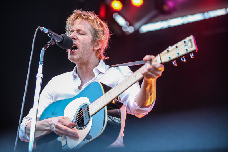 Spoon performs live in downtown Asheville, NC.