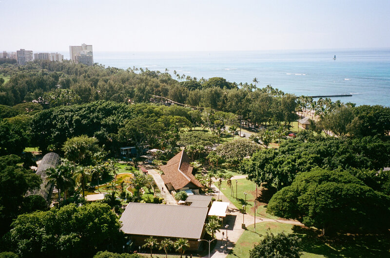 view-from-Queen-Kapiʻolani-Hotel-Waikīkī-Beach-balcony