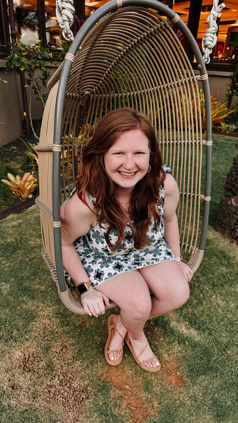 travel advisor claire kauai hawaii wicker swing