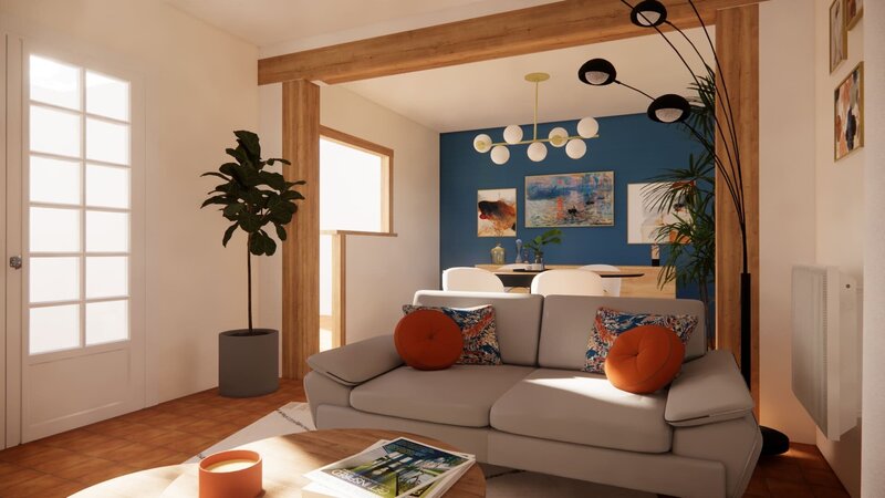 Sandrine Meurice Décoration - Agencement et décoration séjour Projet Richelieu