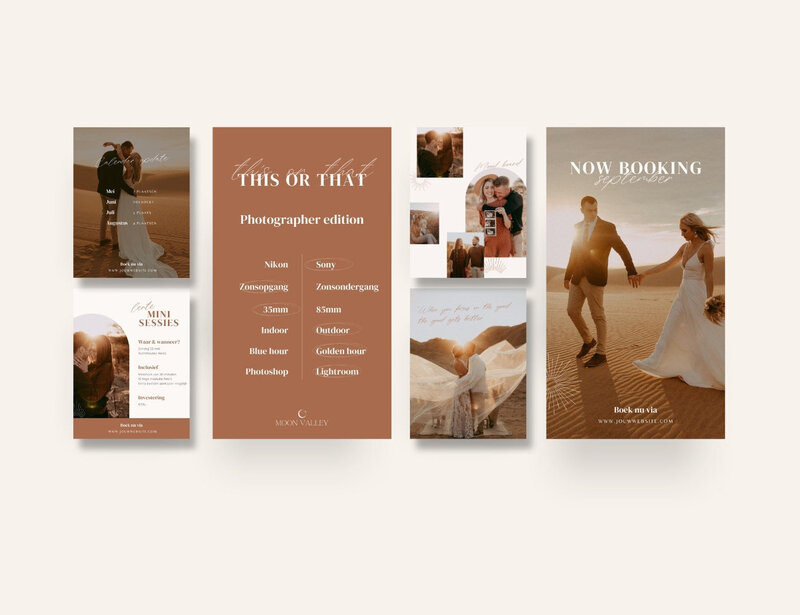 Boho Instagram templates