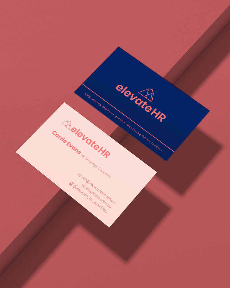 Elevate HR - Business Card Mockup