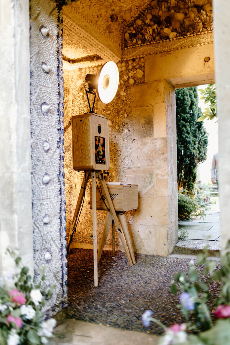 Premium party entertainment modern wooden photo booth hire for Belcombe Court  corporate events, weddings, private parties, brand launches and more