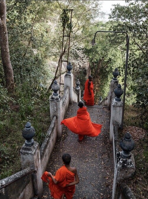 monks in Sri Lanka
