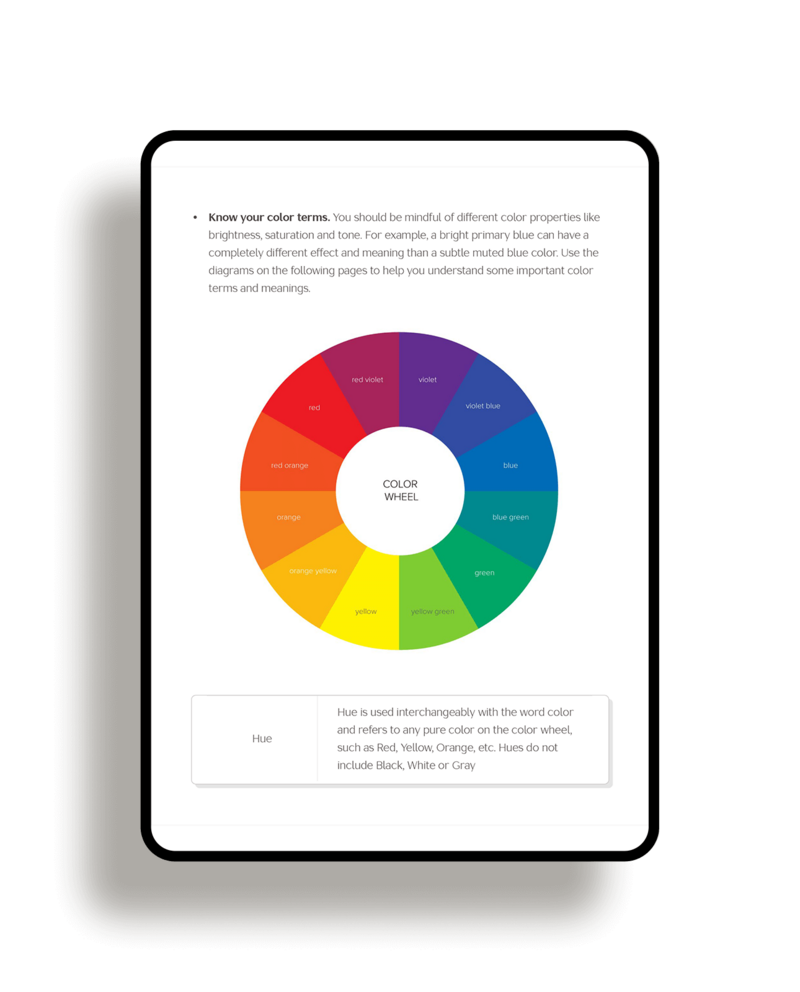 color theory tips for your website