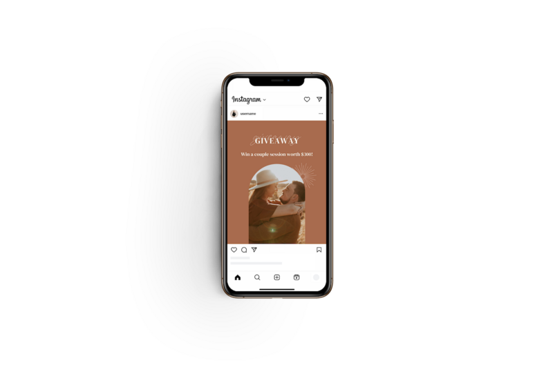 Boho terracotta Instagram template Moon Valley 6