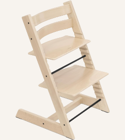 wooden chair with adjustable foot and seat rests