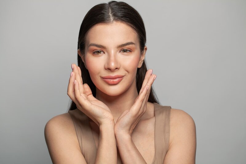woman with perfect skin