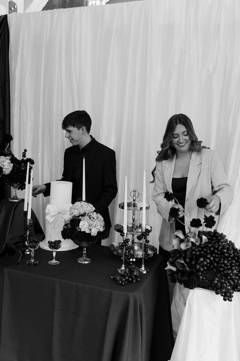 Indianapolis wedding planner discussing wedding details