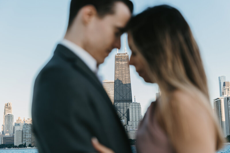 Chicago Wedding Bride and Groom Photography Portrait