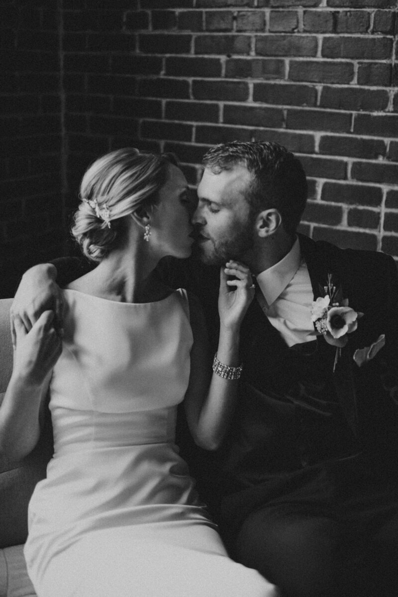 Bride and Groom Photo in Biltwell Event Center in Indianapolis, Indiana