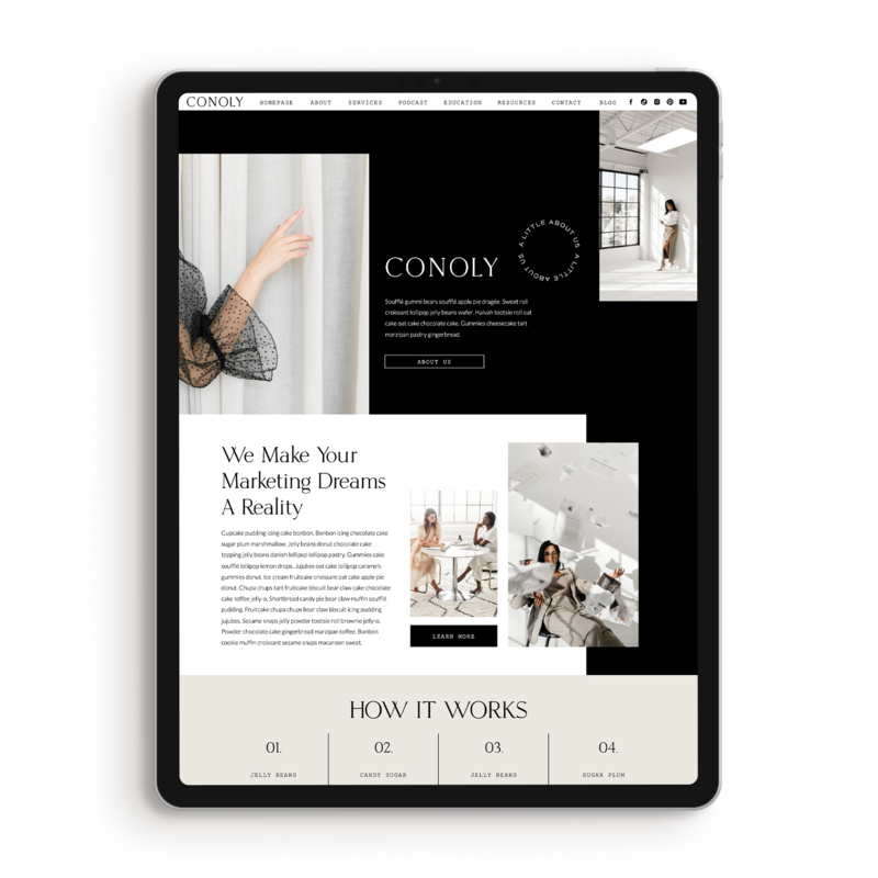 Conoly-homepage-showit-coaching-template