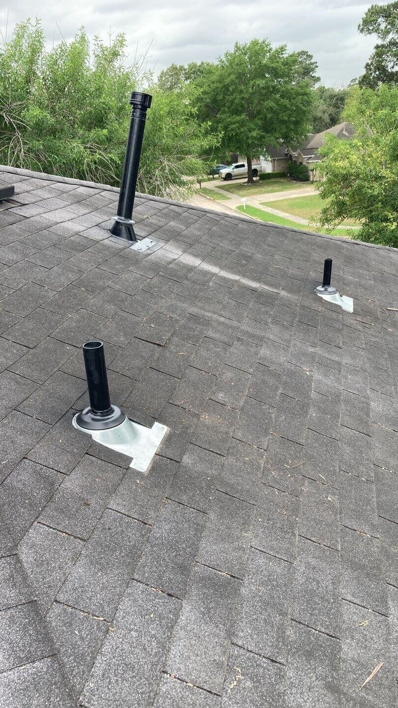 Roofing repair in Spring, Texas.